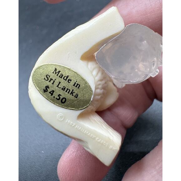 Hallmark Christmas Merry Miniatures 1987 POLAR BEAR Artist Sculptor Cub -S1M - Picture 6 of 8